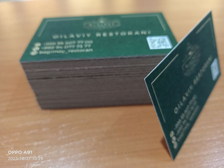 Визитка печать по вашему дизайна