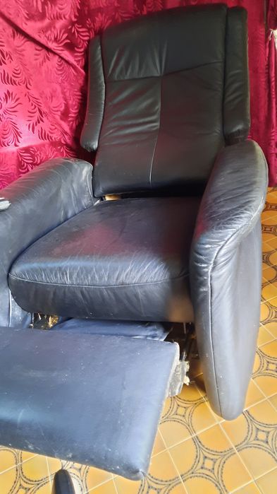 Fotoliu reglabil electric piele