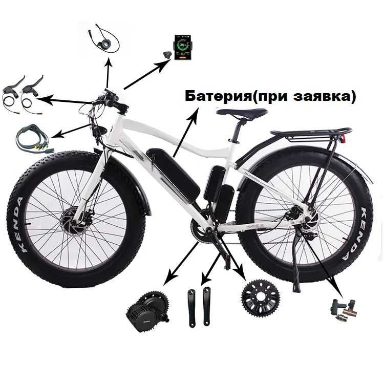 Bafang бафанг мотор среден кит 1000W 48V + дисплей C18 гр. София Сухата ...