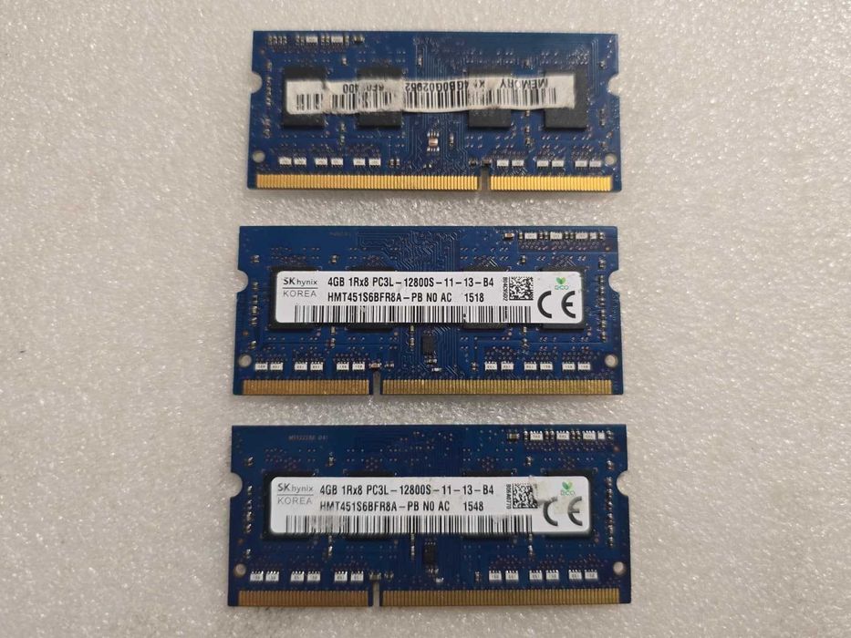 Memorie RAM laptop Hynix 4GB PC3-12800 DDR3-1600MHz 1.35V Low Voltage