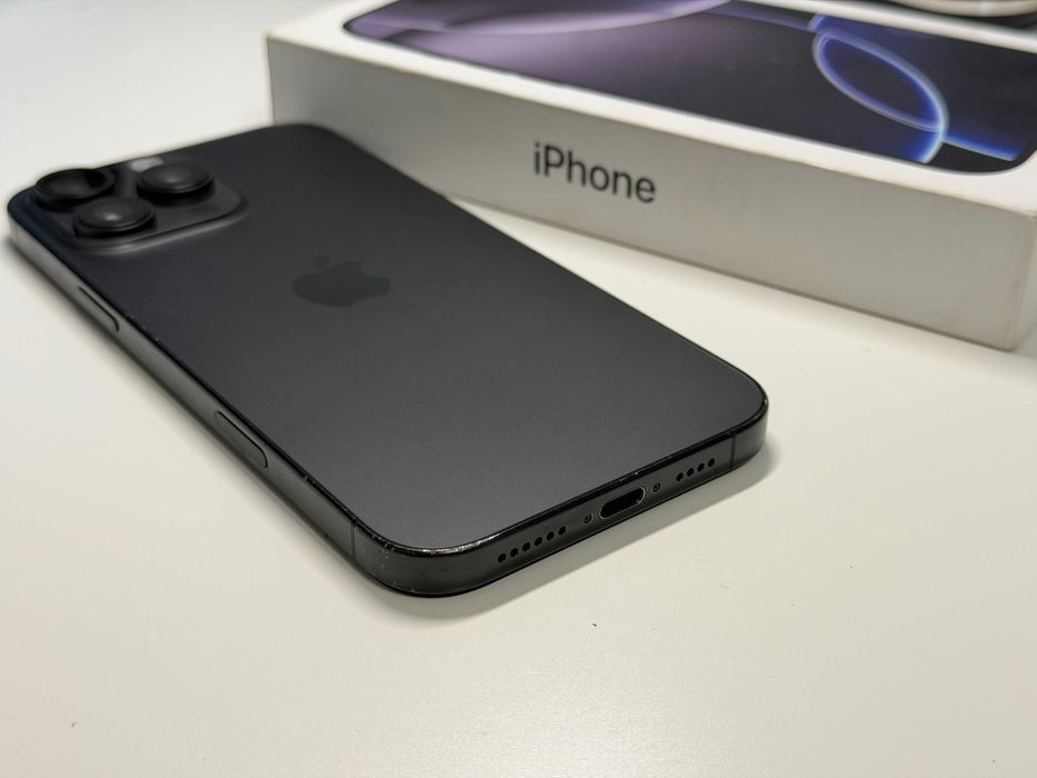 iPhone 16 Pro Max, Black Titanium, 256Gb, Liber de retea | Cod - G962