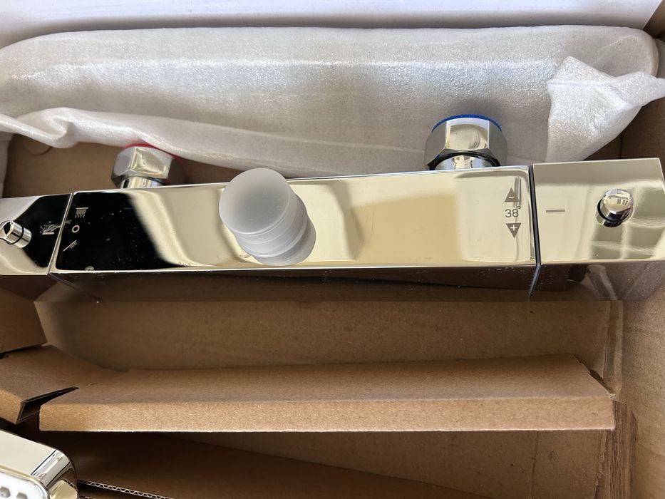 Sistem complet de dus cu cap tip ploaie, para dus, robinet termostatic