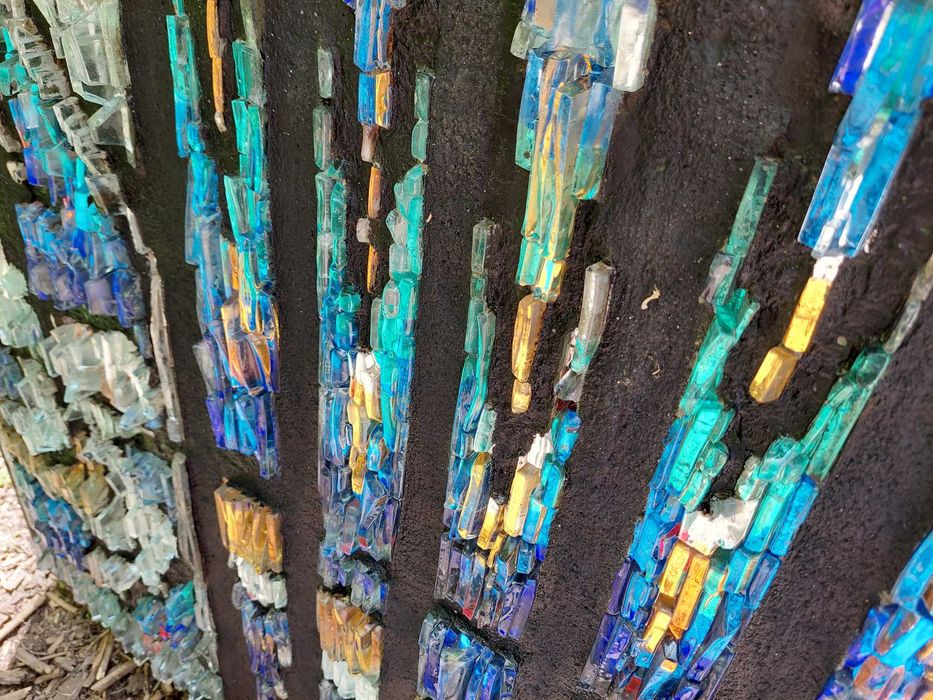 Витраж из цветного хрусталя