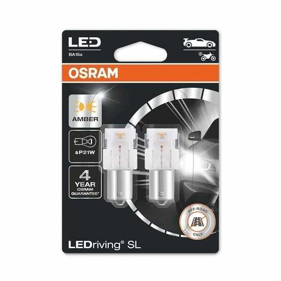 LED крушки за автомобил - OSRAM - мигач - Цокъл: BA15s - чисто нови, комплект от 2