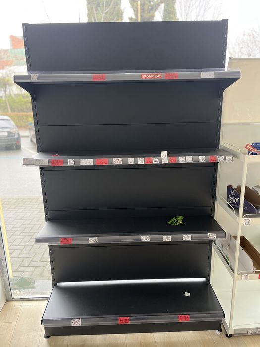 Стелажи метални за магазин