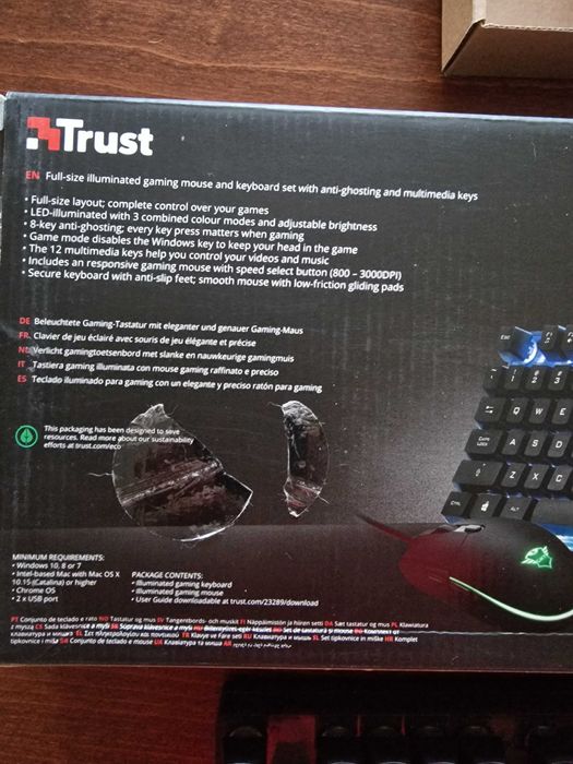 Геймърска клавиатура и мишка, GXT, AZOR