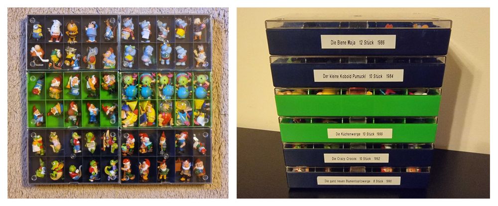Lot Kinder 71 figurine, colectii din anii 80-90