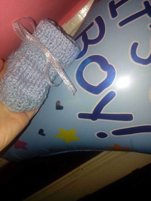 Детские пинетки в стиле it's a boy! it's a girl!