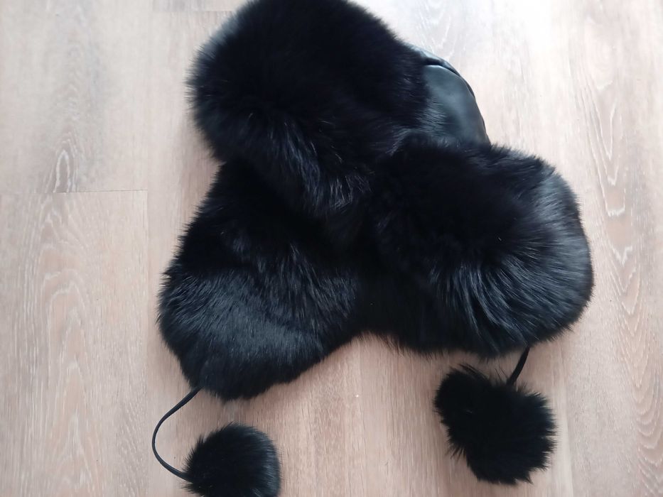 Salomon ръкавици и шапка естествена кожа и косъм