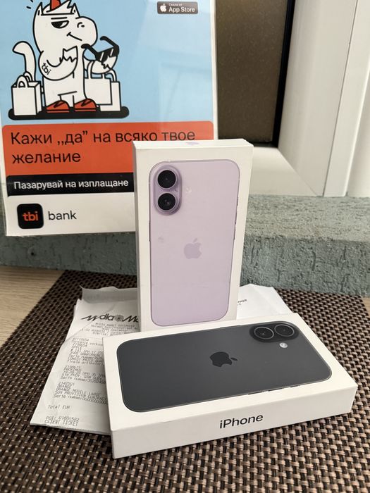 НОВ*iphone 17 Лизинг от 66лв/м BLACK/ Lavender айфон 17 лилав