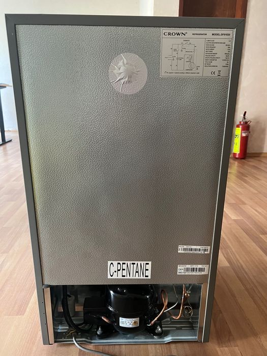 Хладилник Crown DF91ESI 90 л инокс като нов с гаранция