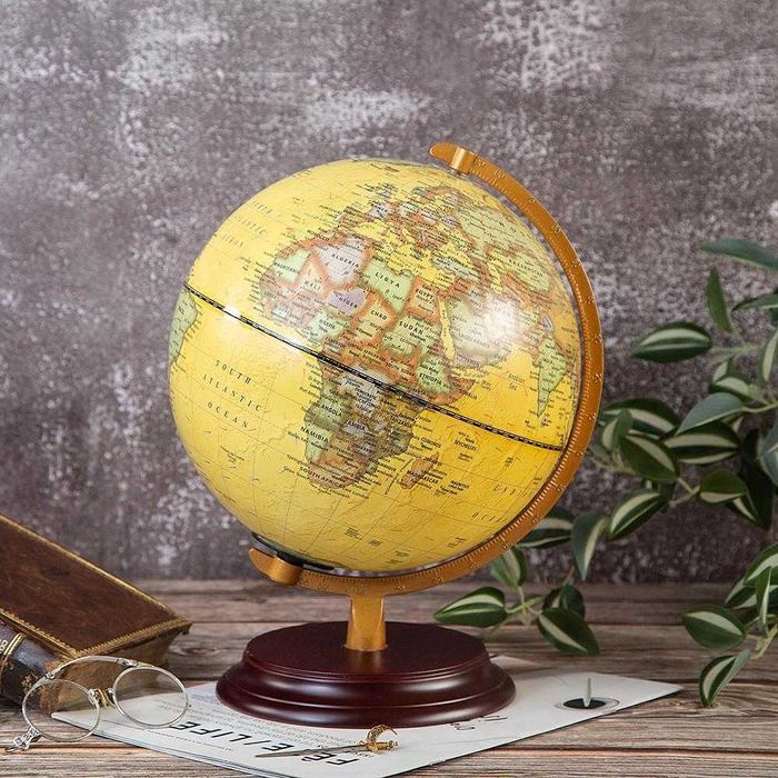 Нов Луксозен Глобус Декорация за Бюро/Офис 20см