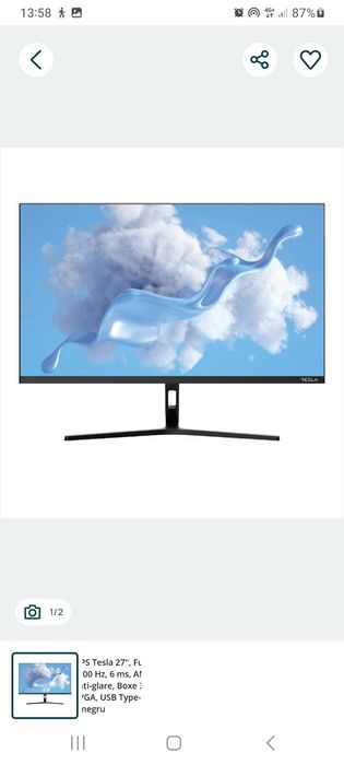 Monitor tesla 27 inch