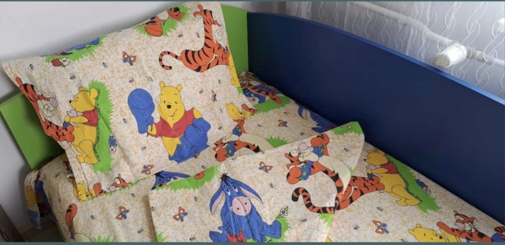 Детски комплект чаршафи Мечо Пух-3 части