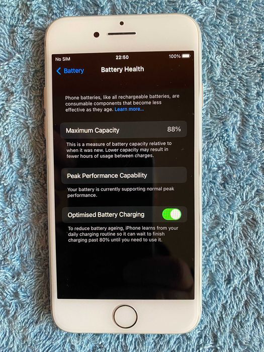Iphone 7,Silver,32GB,88% капацитет на батерията