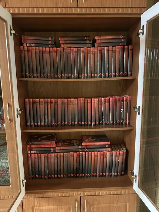 Продам мебель с книгами вместе