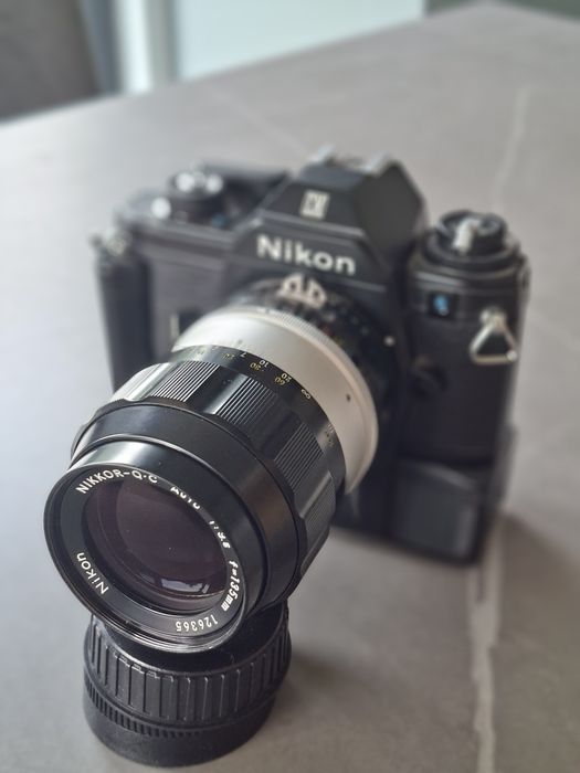 Обектив Nikon 135мм + Nikon Em