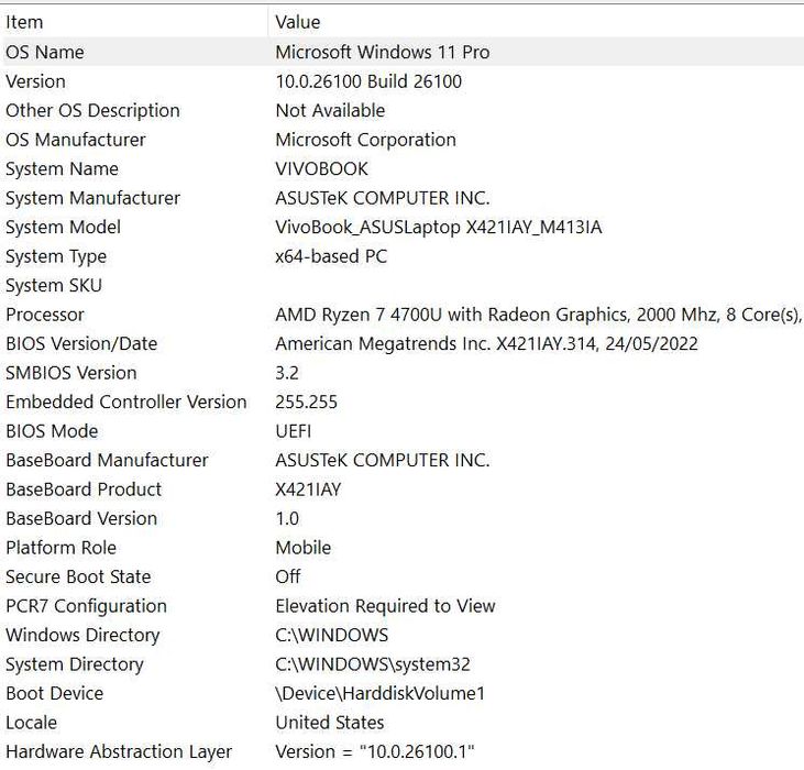 Лаптоп Asus VivoBook M412IA – EB370 • Отлично състояние