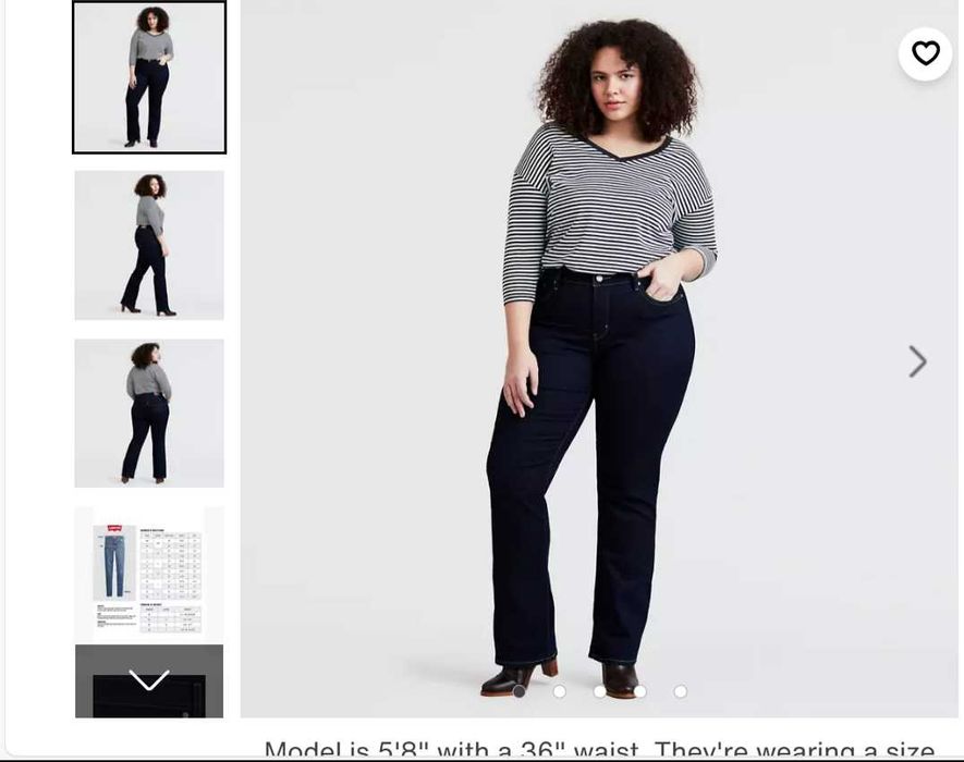 Женские Джинсы Levi`s оригинал (Plus size)