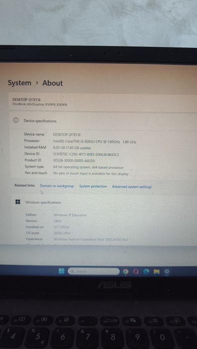 Vând laptop ASUS VivoBook X509FB-EJ034