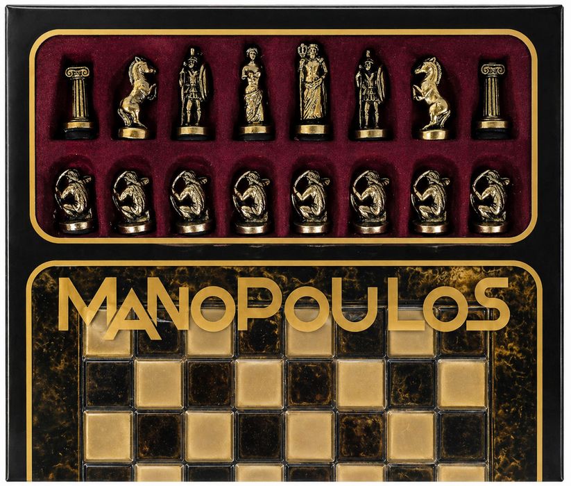 SAH de colectie la set - manopoulos high quality gift chess set - din 1995 NOU colectie, raritate oportunitate cadou special