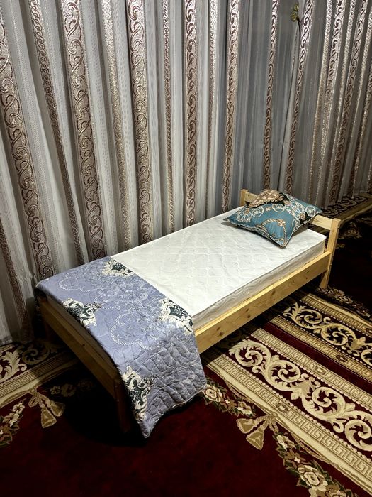 Односпалная кровать скандинавском стиле ручной работа