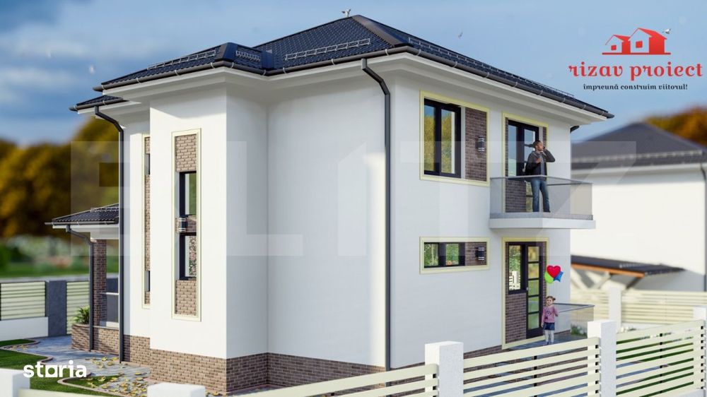 Casa cu 3 dormitoare, teren 500 mp, ideala pentru familie