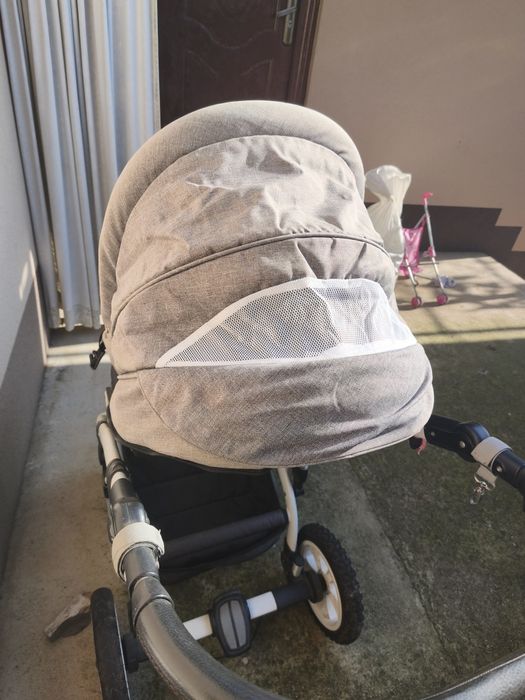 Комбинирана количка 3в1 LORELLI Premium POLAND MIA AIR LIGHT&DARK GREY