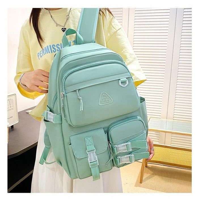 Школьный подростковый рюкзак комплект 4 в 1 сумка пинал сумка банан