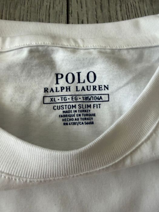 Tricou alb Polo Ralph Lauren autentic