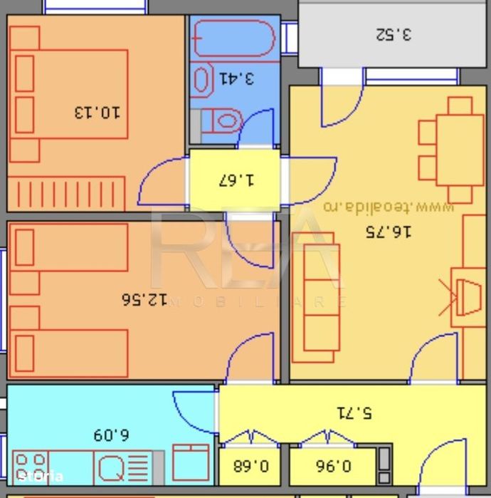 3 camere, et 9/10, 67 mp -Drumul Taberei, Favorit
