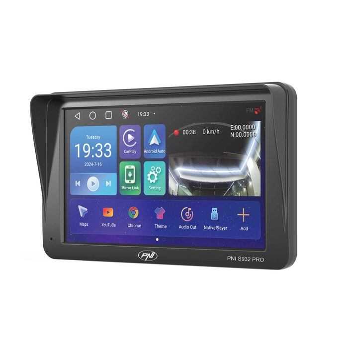 Sistem navigatie GPS cu DVR-PNI S932 PRO ecran 7 inch+camera marsarier