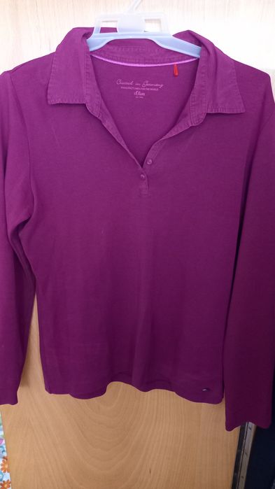 Vand cămașă/ bluza bumbac dama,nr 42/44,mov,perfecta stare,cu guler