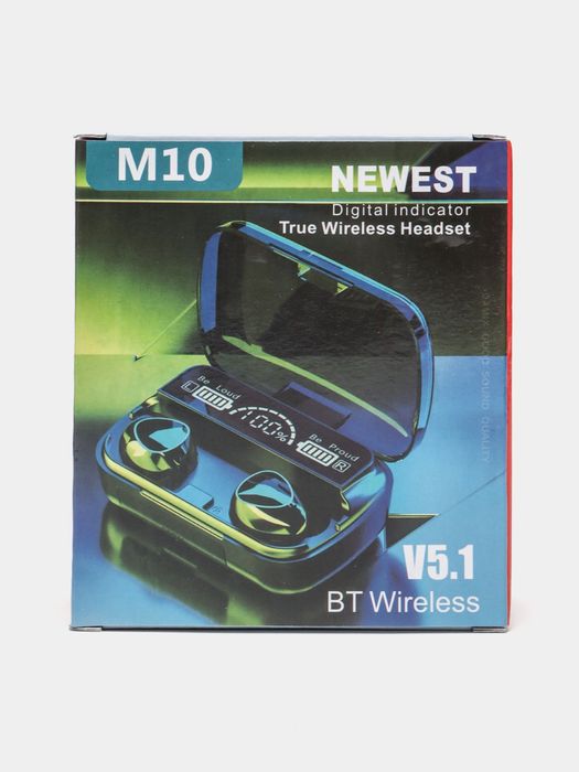 Только Оптом Беспроводные наушники TWS M10 с Power Bank, Bluetooth 5.3
