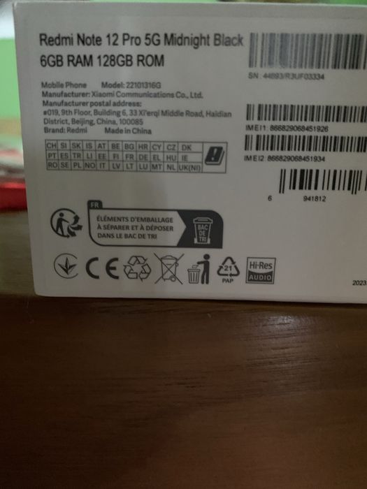 Redmi Note 12 Pro 5G