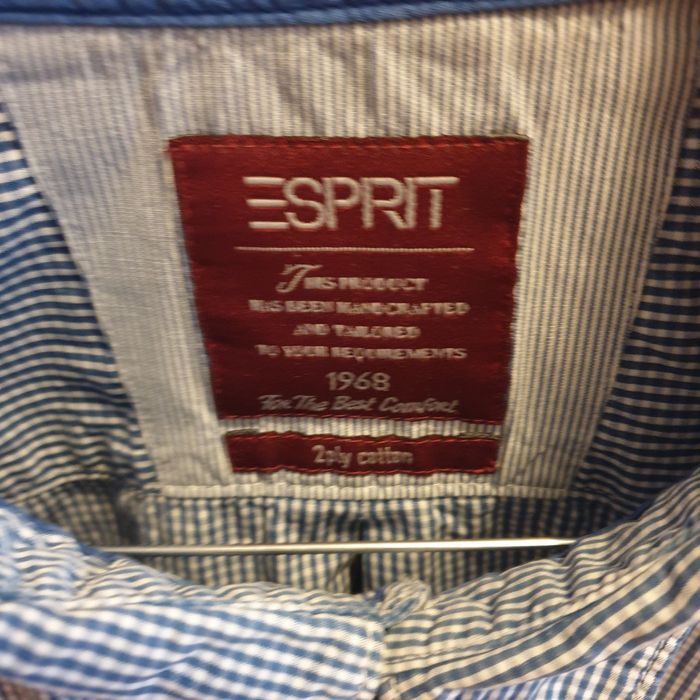 Camasa Esprit,barbati ,mar L,bleu cu carouri