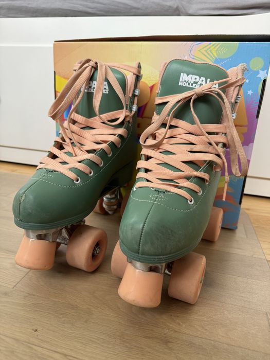 Patine cu rotile (role) Impala Rollerskates, Culoare verde, Marimea 39
