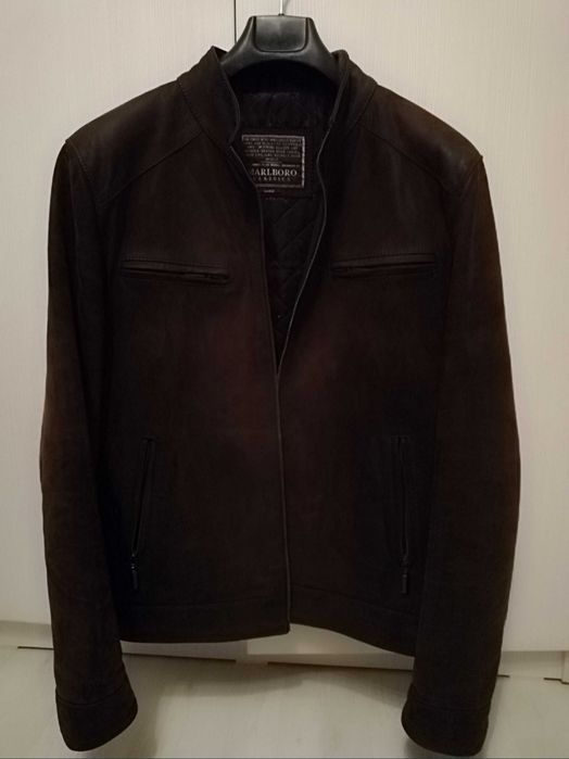 Geaca piele bivol originala Marlboro Classic L/50/52 barbati