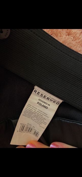 Pantaloni Reserved - piele, marimea 36