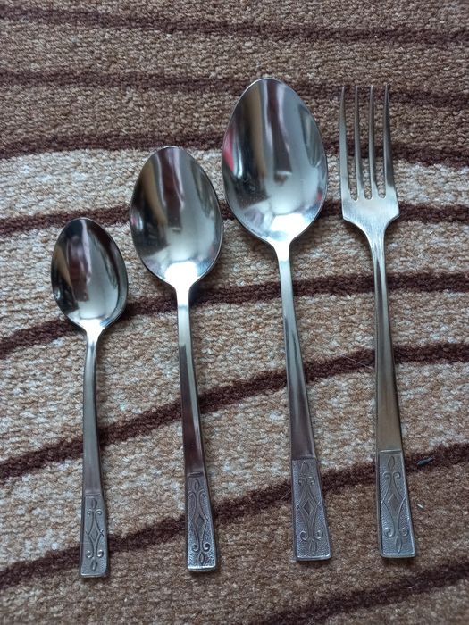 Руски прибори за хранене, неръждаема стомана Нови