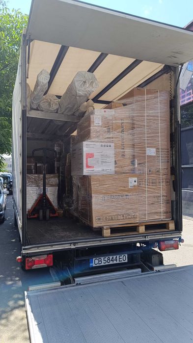 Транспортни усуги с бус с падащ борд до 3.5 т.