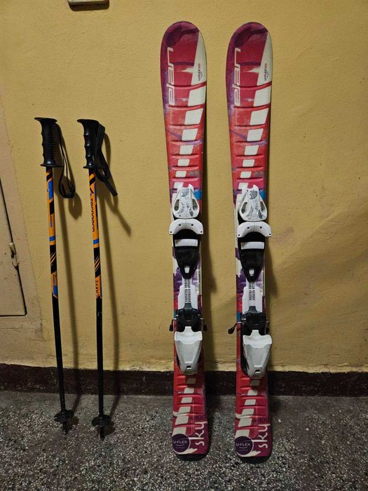 Ски детски 100см. с автомати комплект с щеки