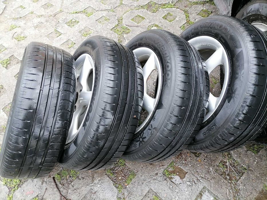 4 бр. джанти ARTEC (4х100) с летни гуми Hankook 185 60 14. VW Golf 3