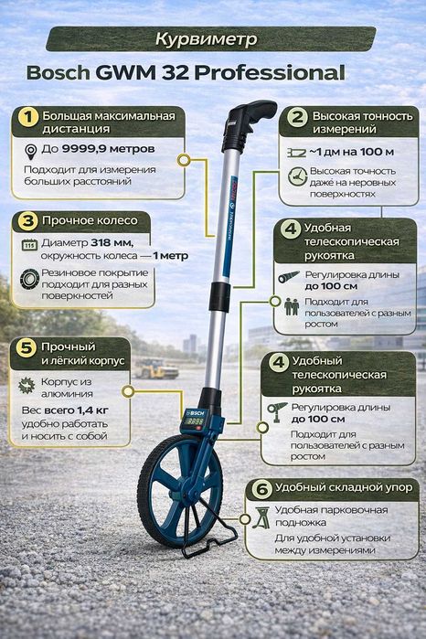 Курвиметр BOSCH GWM 32 Professional