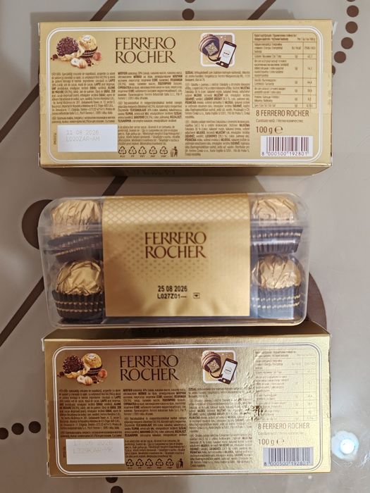 Set 3 Cutii Ferrero Rocher (400g total) – Sigilate
Set 3 Cutii Ferrero Rocher (600g total) – Sigilate, Ideal Cadou
Set 3 Cutii Ferrero Ro