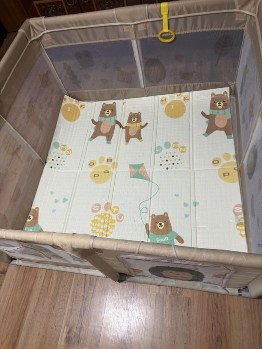 Кошара за игра 120/120 см + сгъваемо килимче