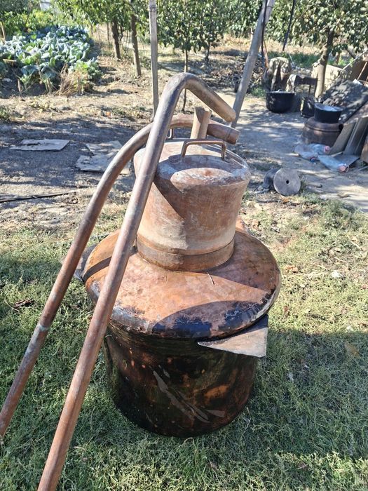 Cazan / alambic tradițional din cupru – 120 L – 57 kg cupru