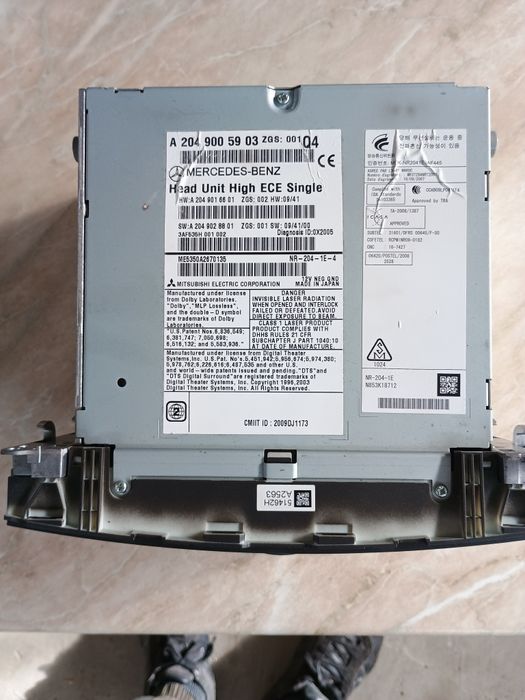 Мултимедия за Мерцедес w 204,2010г.