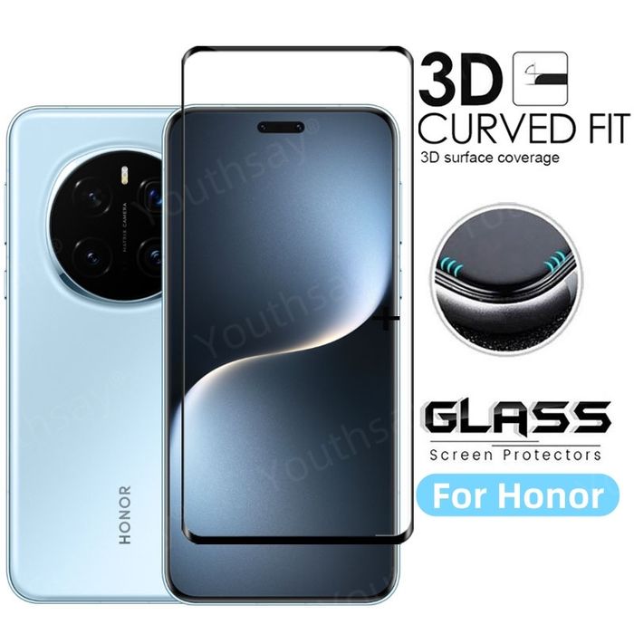 Honor Magic 7 6 5 Lite 7 Pro 4 Pro / 3D ЦЯЛО ЛЕПИЛО Стъклен протектор