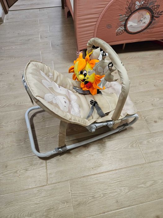 Balansoar bebelusi Lorelli Eliza Beige Bunnies